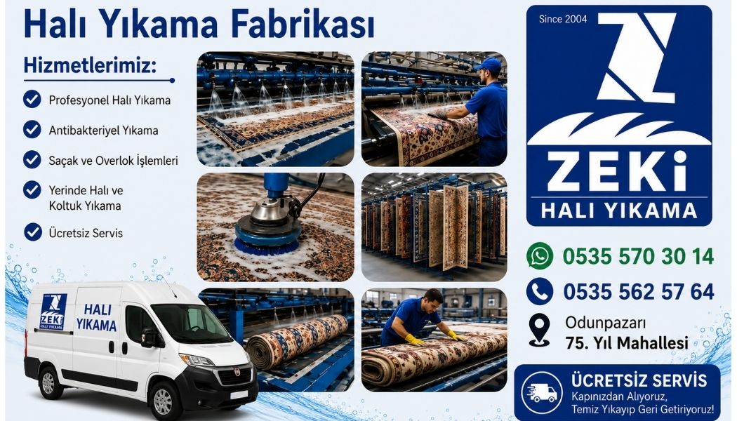 Odunpazarı 75. Yıl Mahallesi Halı Yıkama Hizmeti