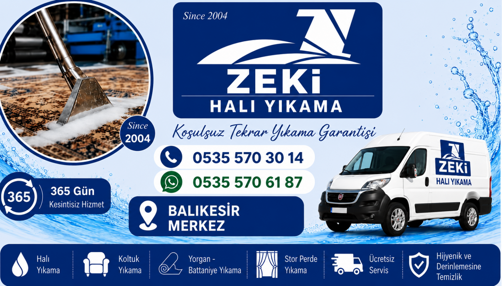 Balıkesir Merkez Halı Yıkama Hizmeti
