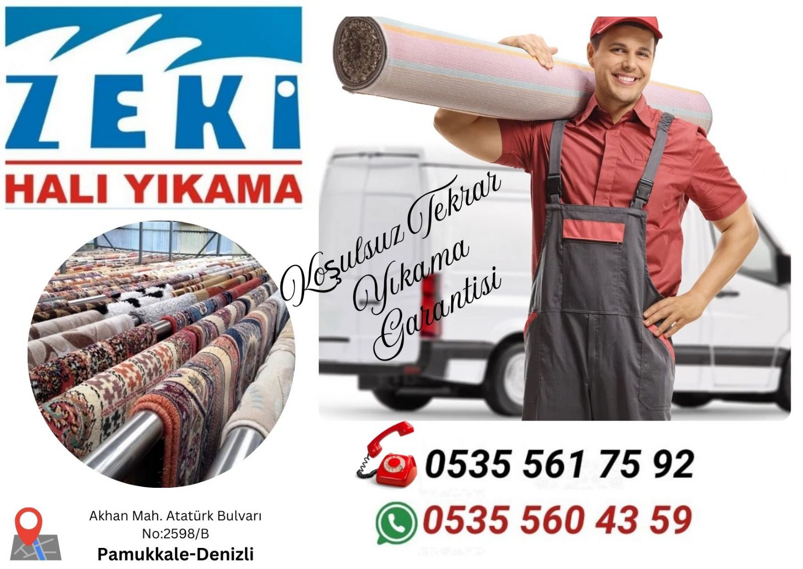 Denizli Kınıklı Halı Yıkama