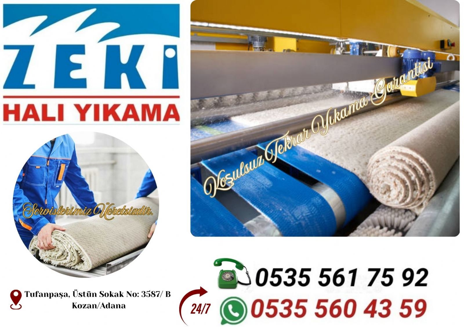 Kozan Türkeli Mahallesi Halı Yıkama