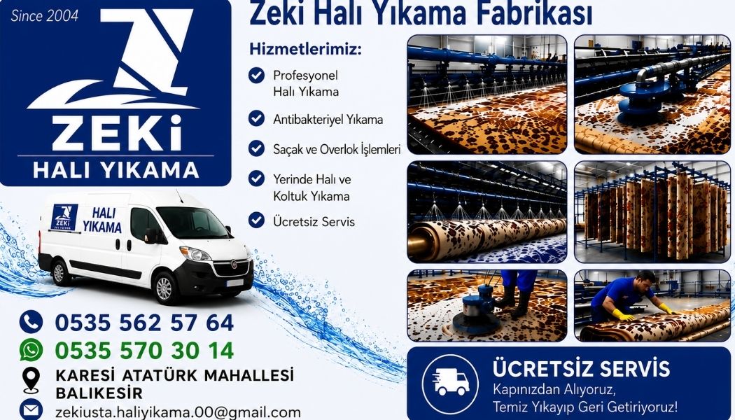 Karesi Atatürk Mahallesi Profesyonel Halı Yıkama Dünyası