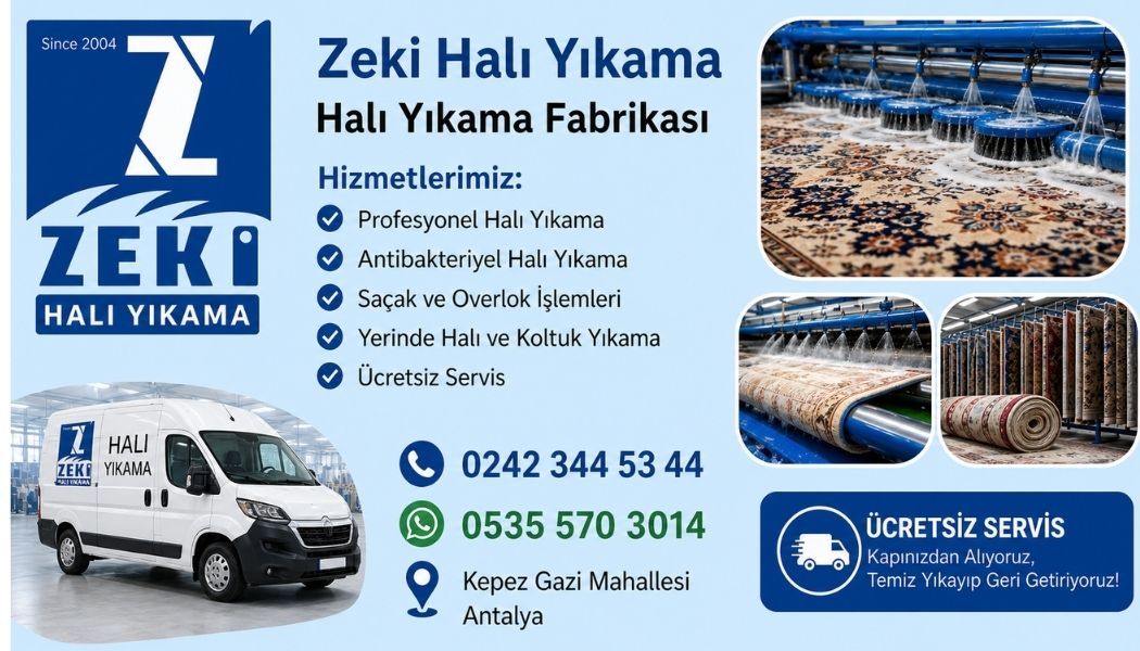 Kepez Gazi Mahallesi Halı Yıkama Hizmeti