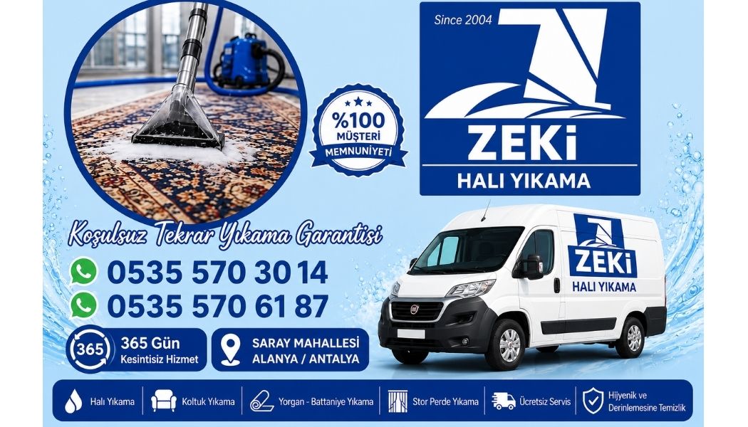 Alanya Saray Mahallesi halı yıkama 