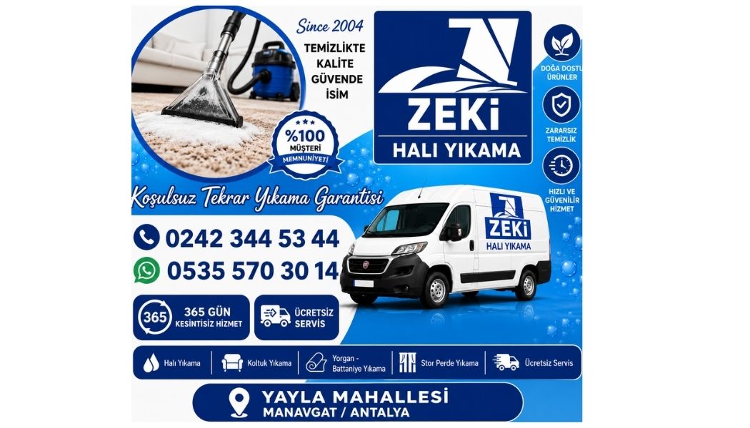 Manavgat Yayla Mahallesi Halı Yıkama Hizmeti